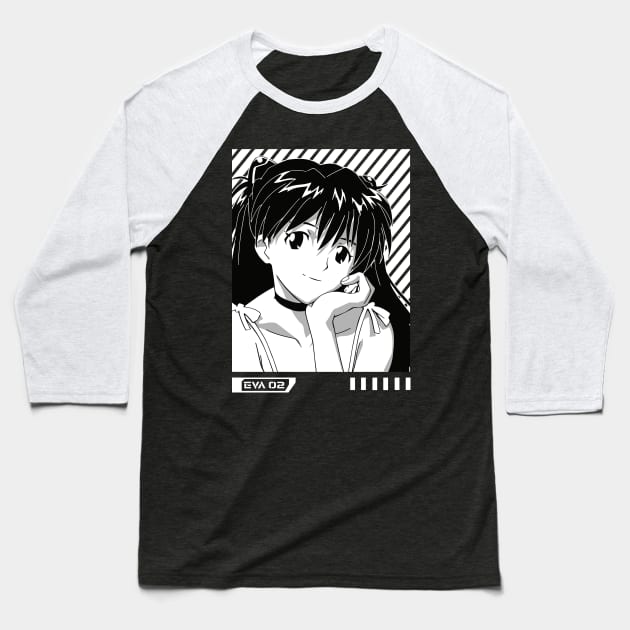 Asuka Langley Soryu Baseball T-Shirt by Brok Design